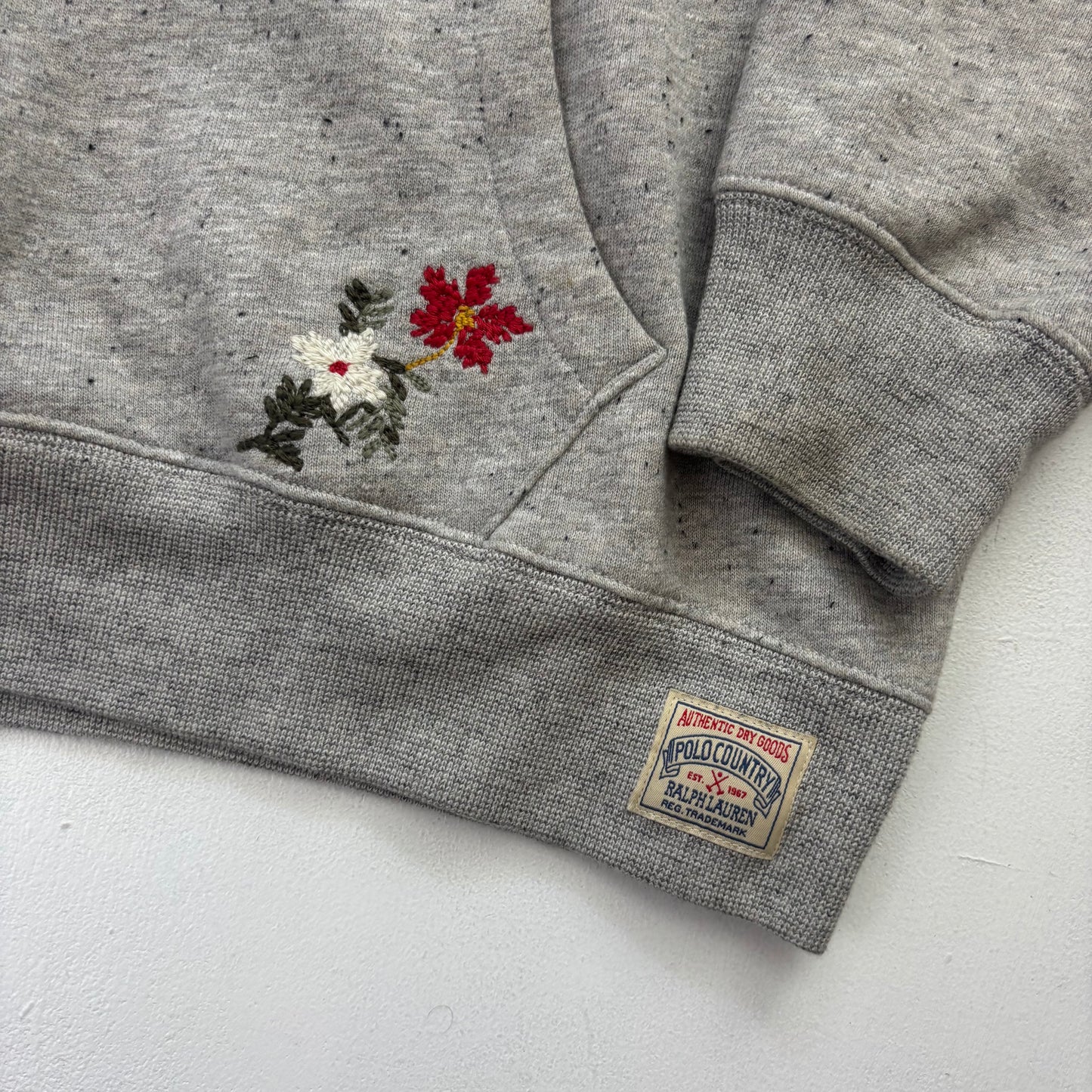Polo Country Grey Bear Hoodie - L