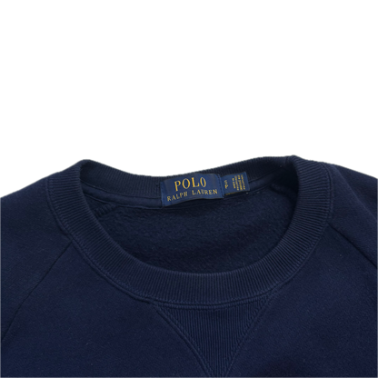 Polo Ralph Lauren Navy Cross Flags Sweatshirt Retro - S