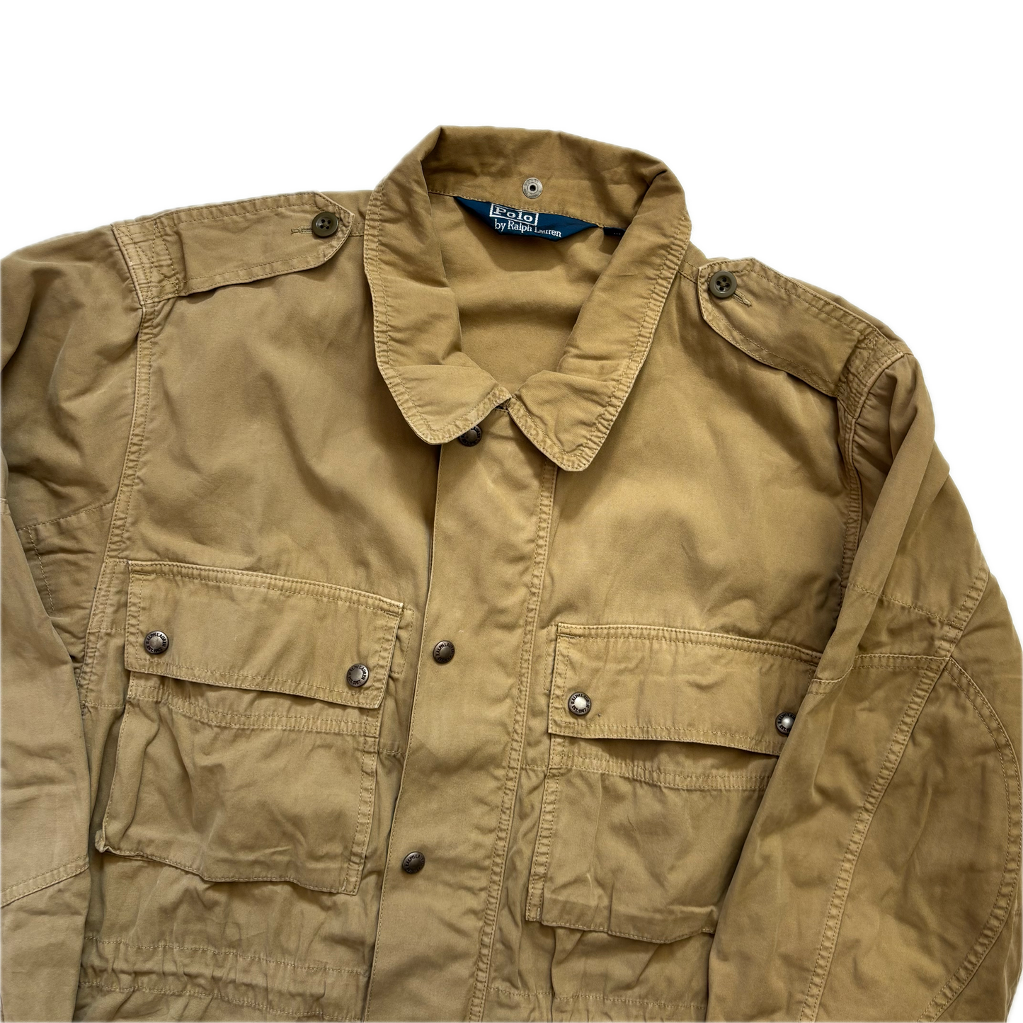 Polo Ralph Lauren Beige Tan Utility Jacket Military - 1XB