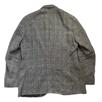 Grey Glen Plaid Check Suit Blazer & Trousers (Flax) - 42R