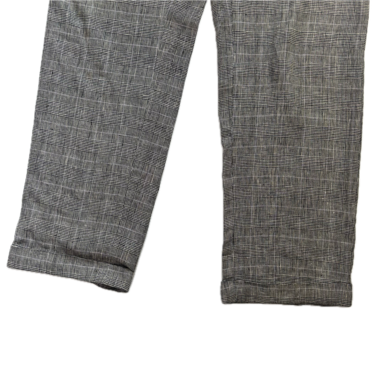 Grey Glen Plaid Check Suit Blazer & Trousers (Flax) - 42R