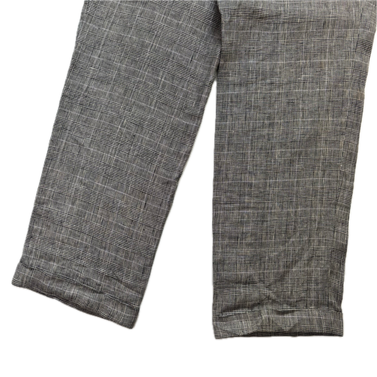 Grey Glen Plaid Check Suit Blazer & Trousers (Flax) - 42R