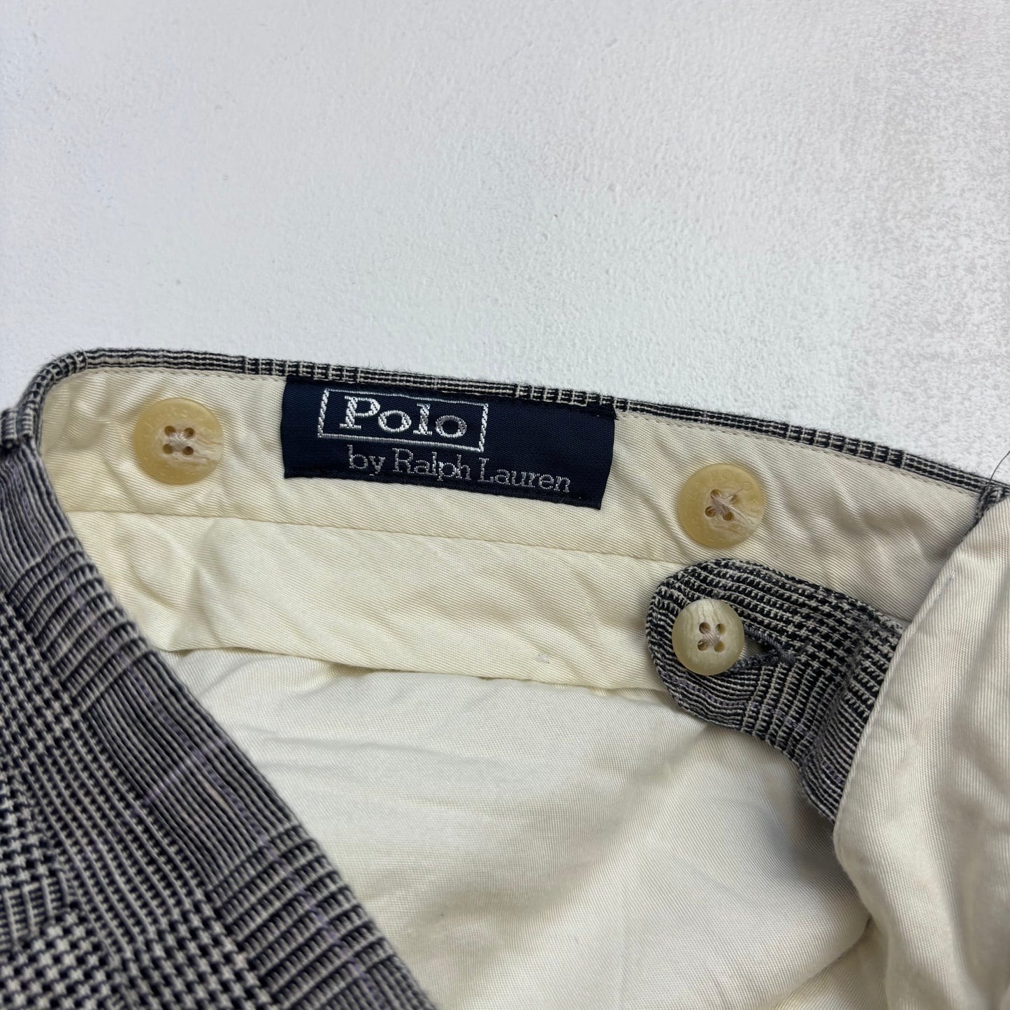 Grey Glen Plaid Check Suit Blazer & Trousers (Flax) - 42R