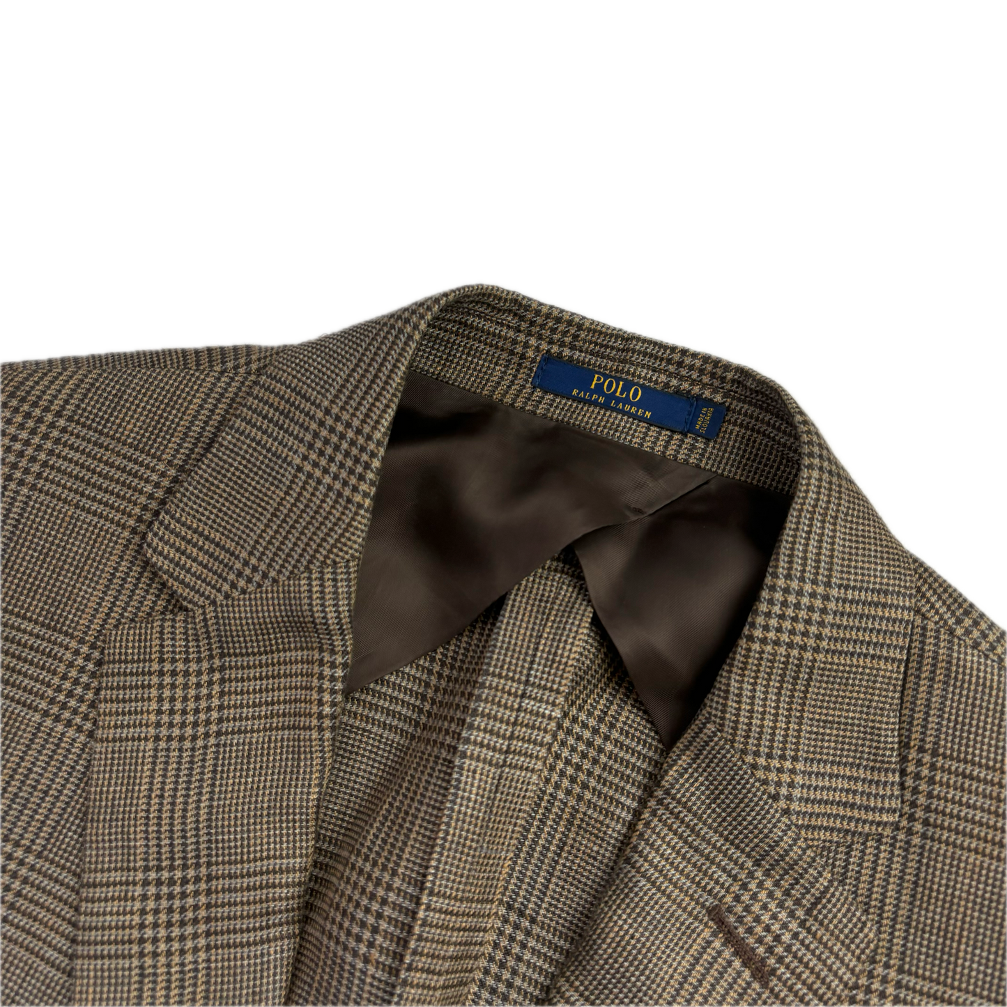Prince Of Wales Check Suit Blazer Glen Plaid (Linen) - 42R