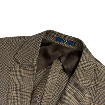 Prince Of Wales Check Suit Blazer Glen Plaid (Linen) - 42R