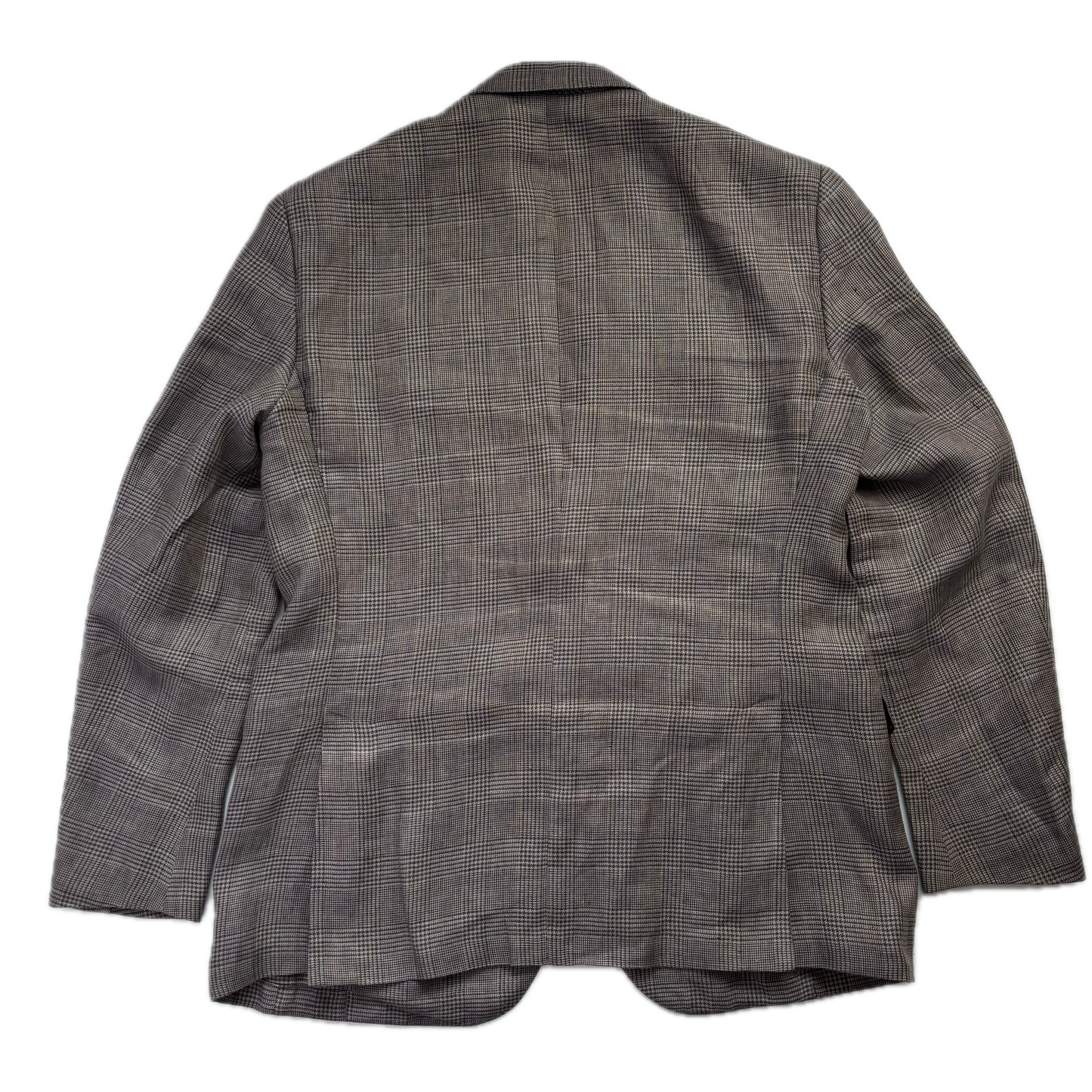 Prince Of Wales Check Suit Blazer Glen Plaid (Linen) - 42R