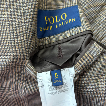 Prince Of Wales Check Suit Blazer Glen Plaid (Linen) - 42R