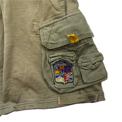 Olive Green Mountain Expedition Patch Shorts Himalayas - S