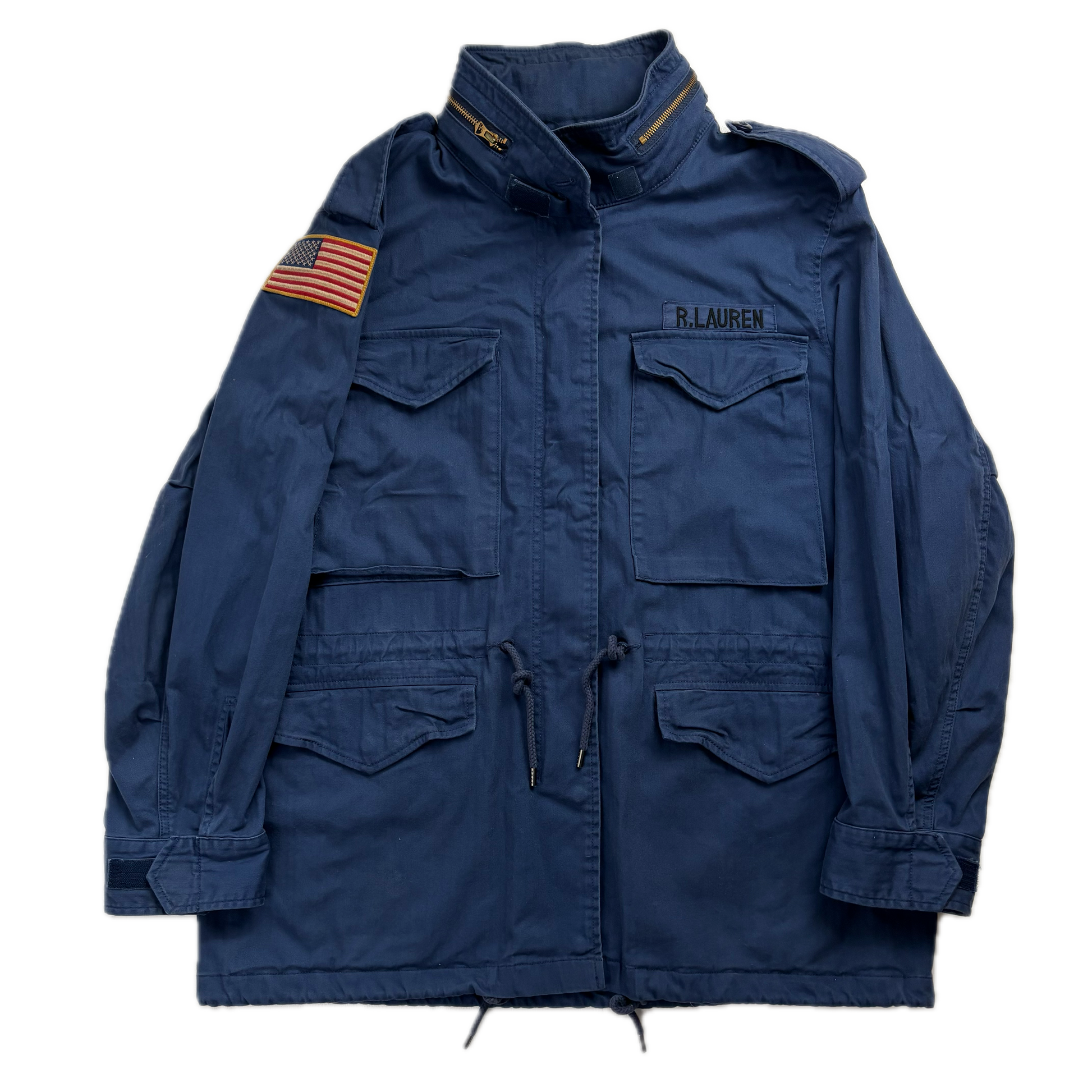 Navy Blue Military Army Parka Jacket  - XL