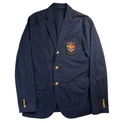 Navy Crest Blazer Sports Jacket - 42R
