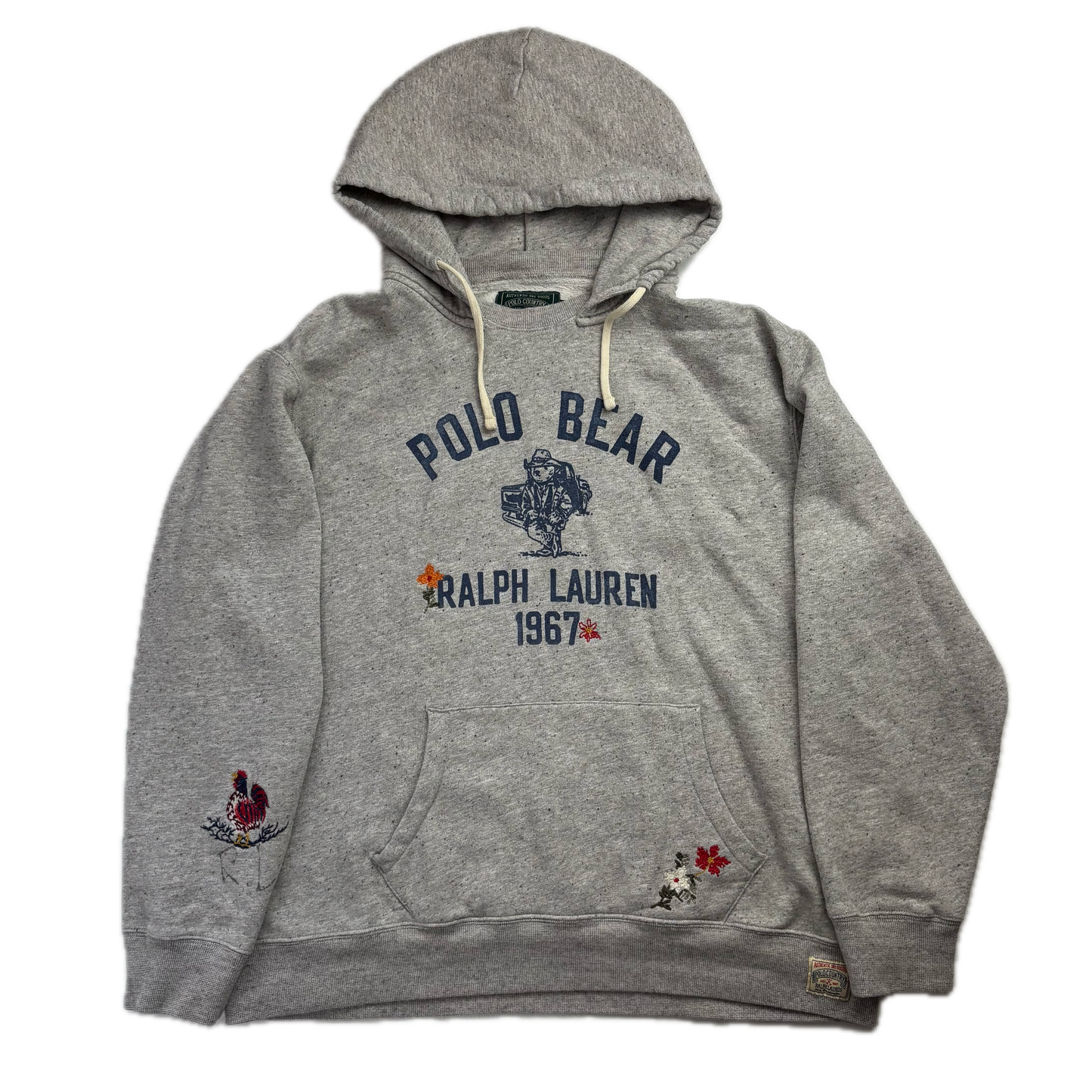 Polo Country Grey Bear Hoodie - XL
