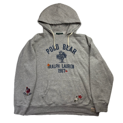 Polo Country Grey Bear Hoodie - XL