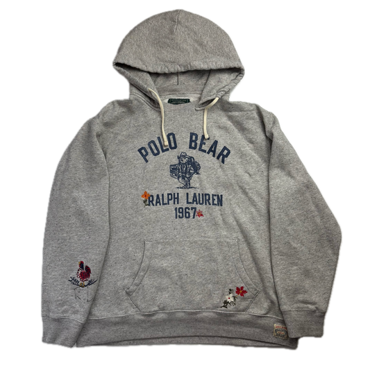 Polo Country Grey Bear Hoodie - XL