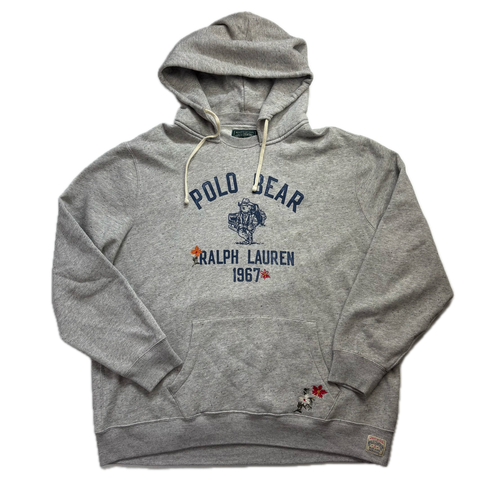 Polo Country Grey Bear Hoodie - XXL