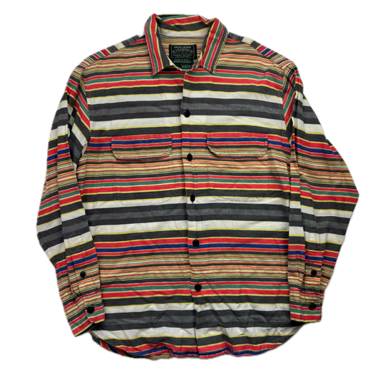 Polo Country Serape Striped Western Shirt - M