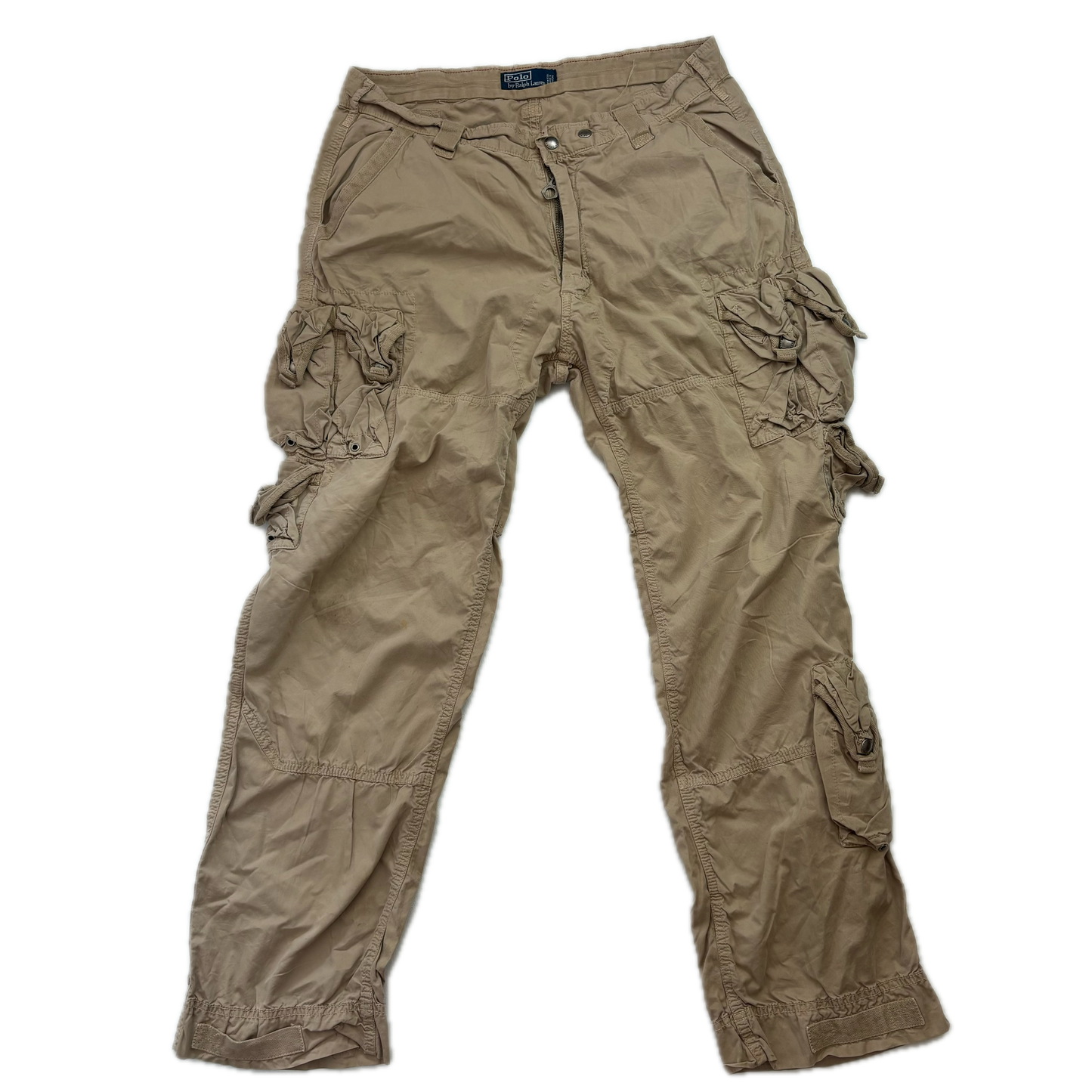Polo Ralph Lauren Beige Cargo Trouser Utility Pants - 36x32