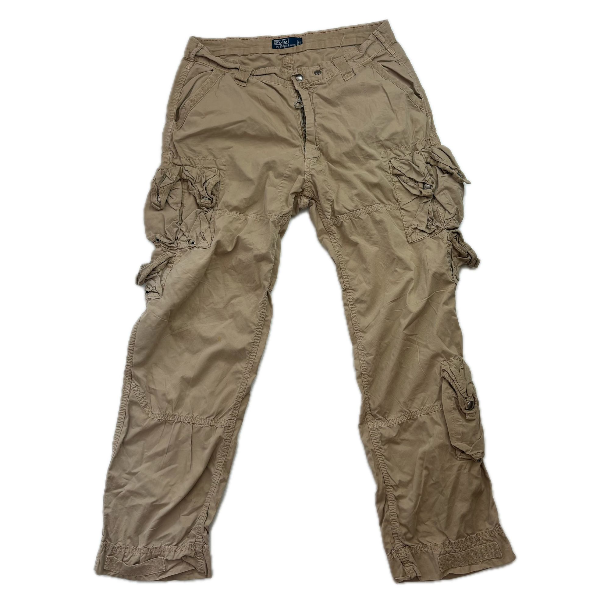 Polo Ralph Lauren Beige Cargo Trouser Utility Pants - 36x32