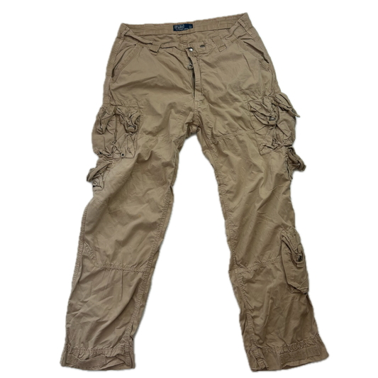 Polo Ralph Lauren Beige Cargo Trouser Utility Pants - 36x32