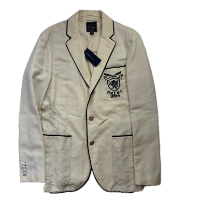 Polo Ralph Lauren Beige Rowing Blazer Sports Jacket (Linen Cotton) - 40R