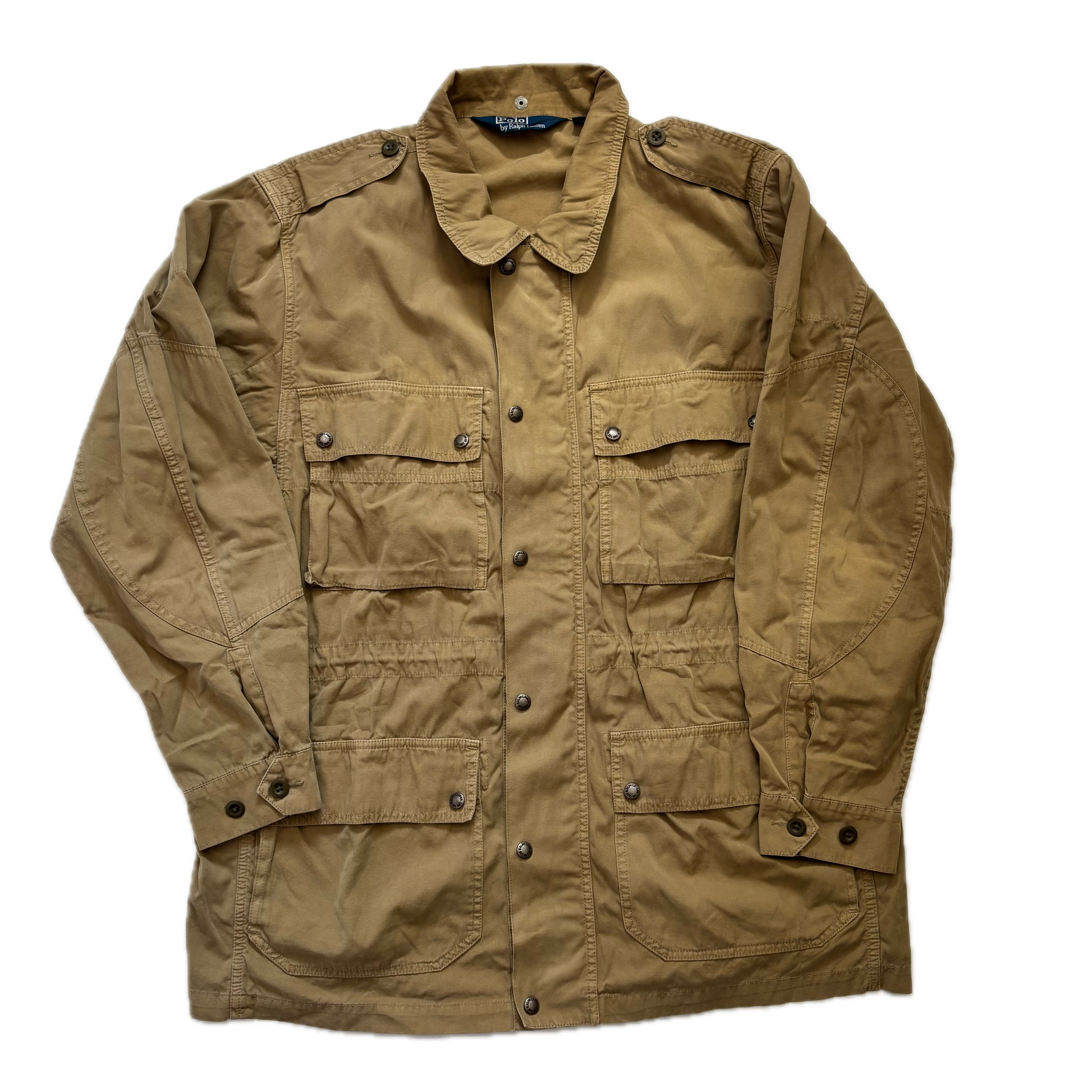 Polo Ralph Lauren Beige Tan Utility Jacket Military - 1XB