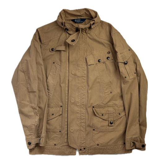 Polo Ralph Lauren Beige Tan Utility Jacket Military - L