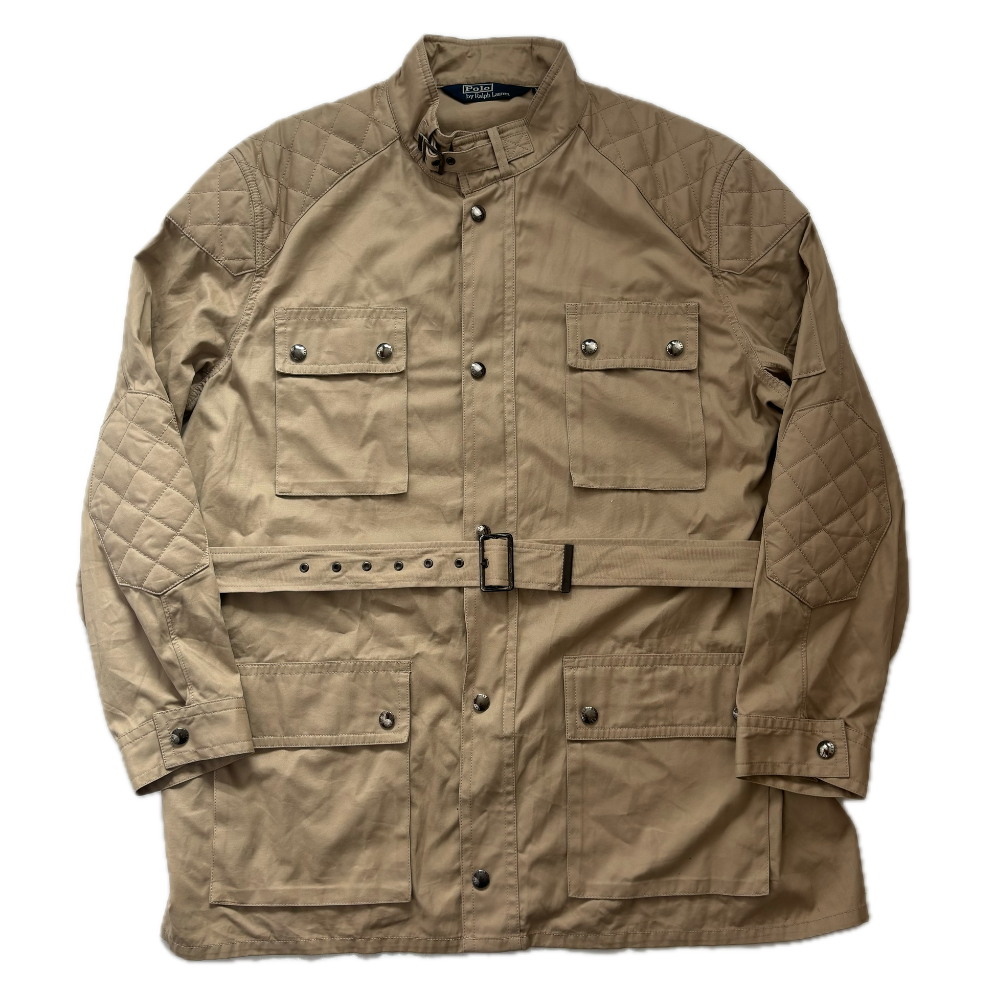 Polo Ralph Lauren Belted Beige Safari Jacket - XXL