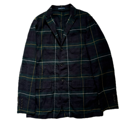 Polo Ralph Lauren BlackWatch Green Navy Tartan Blazer Sports Coat - 40R