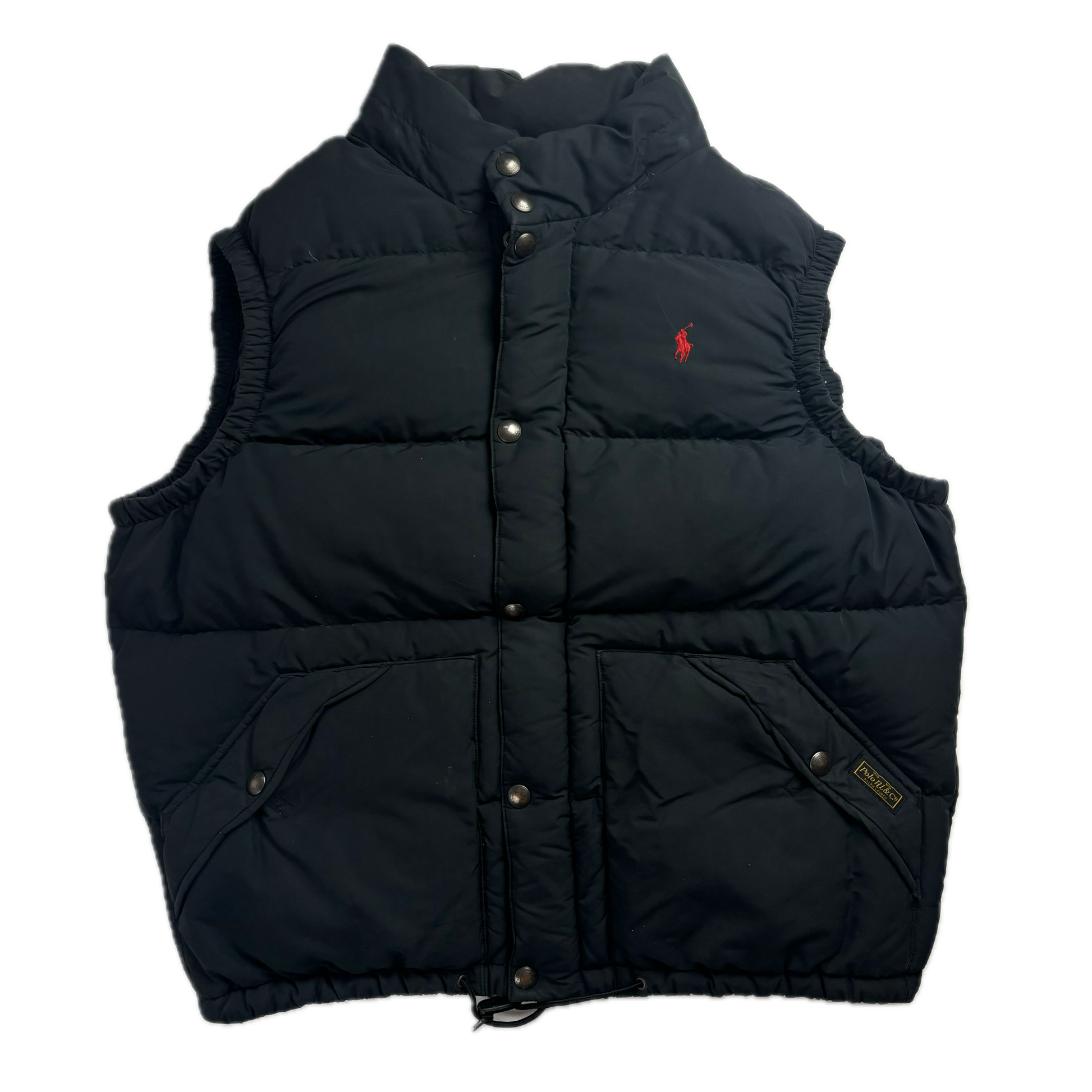 Polo Ralph Lauren Black Body Warmer Gilet Down Vest - XL