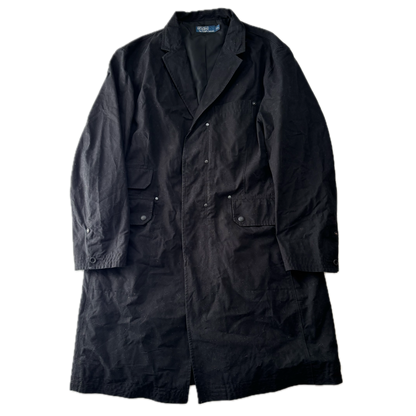 Polo Ralph Lauren Black Long Utility Jacket Over Coat - XXL
