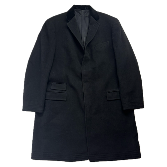 Polo Ralph Lauren Black Paddock Coat Overcoat (Cashmere) -48L