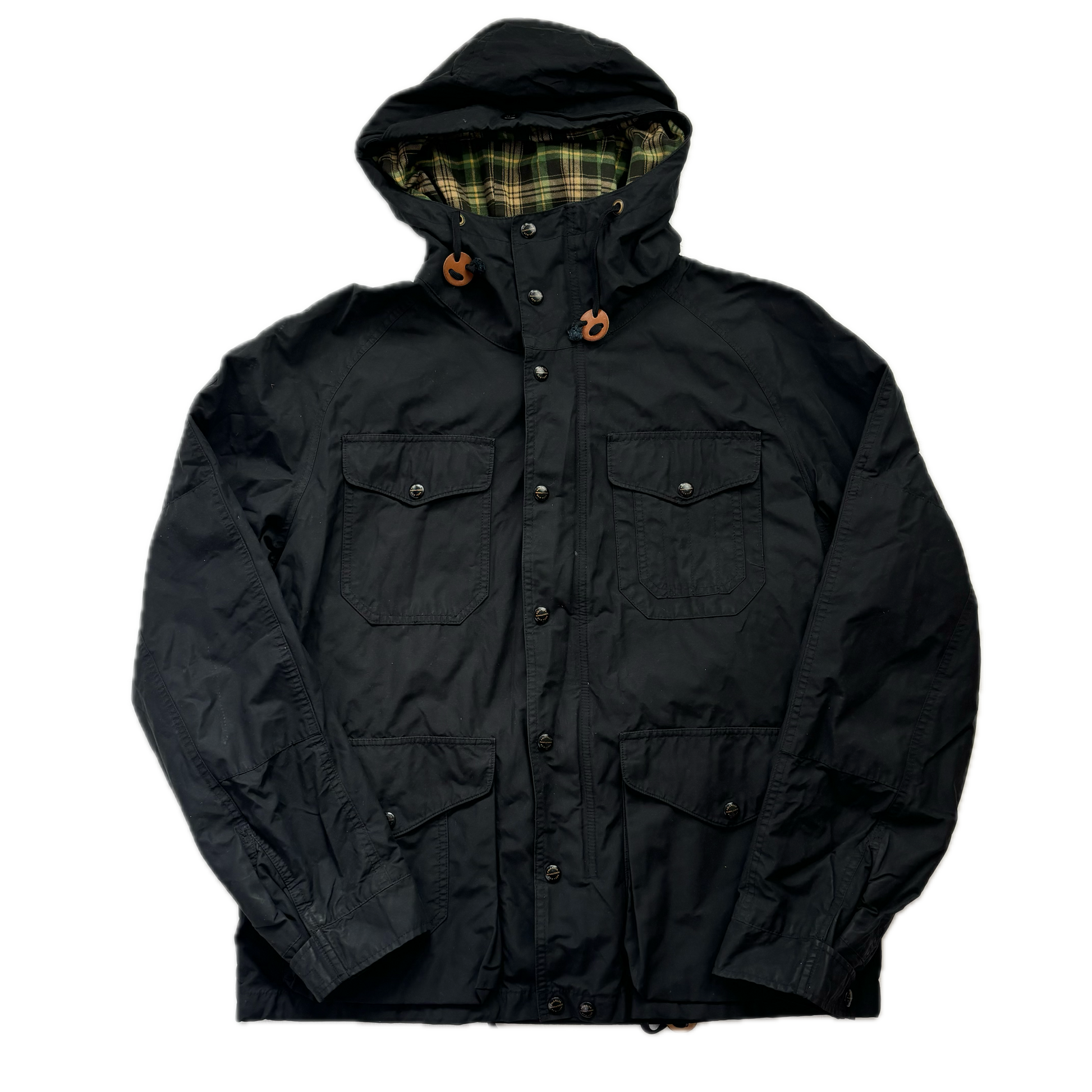 Polo Ralph Lauren Black Rain Coat Hooded Parka - L