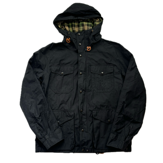 Polo Ralph Lauren Black Rain Coat Hooded Parka - L