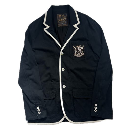 Black Rowing Crest Sports Jacket Blazer - L