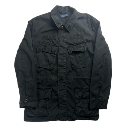 Polo Ralph Lauren Black Tropical Combat Jacket Military - S