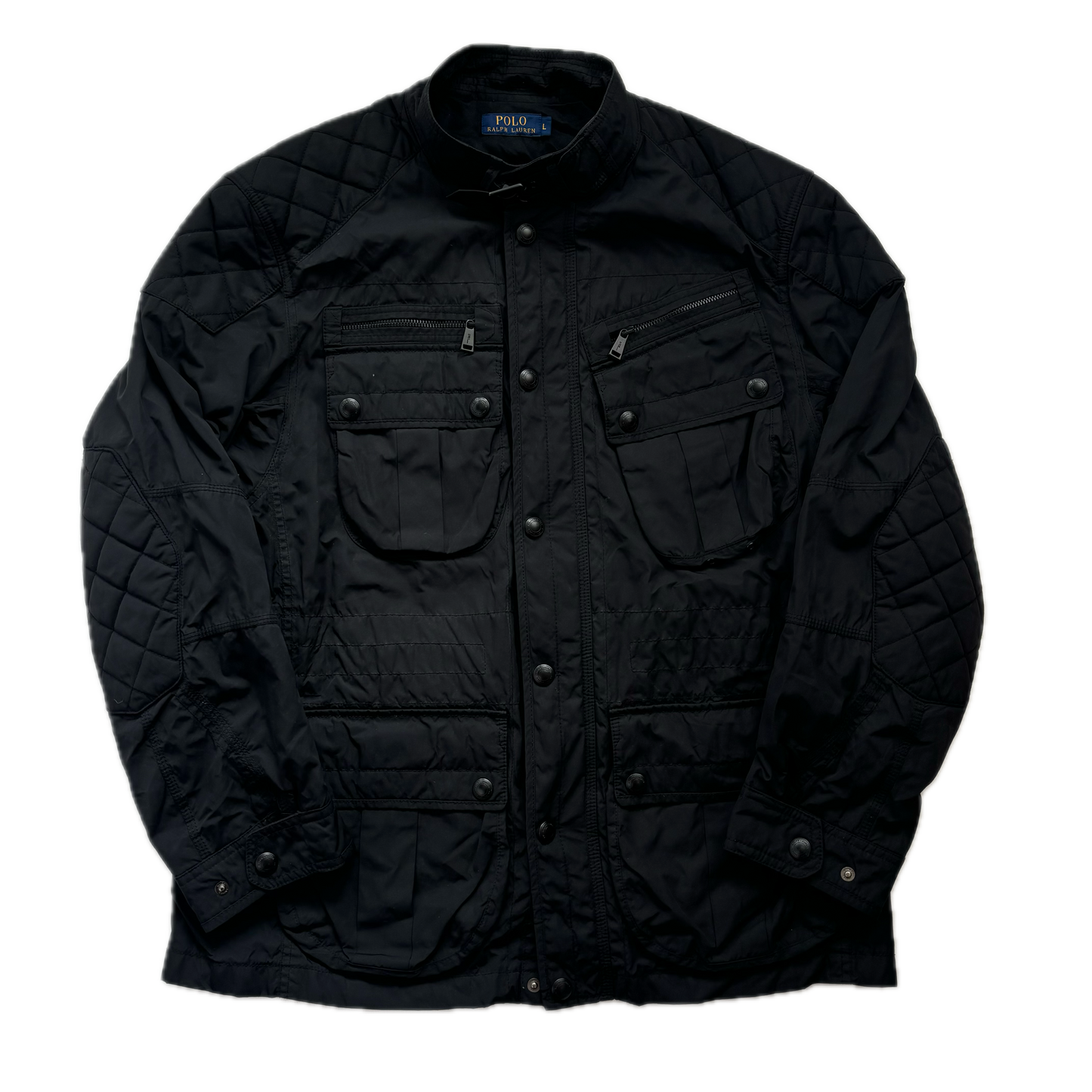 Polo Ralph Lauren Black Utility Jacket Field Coat - L