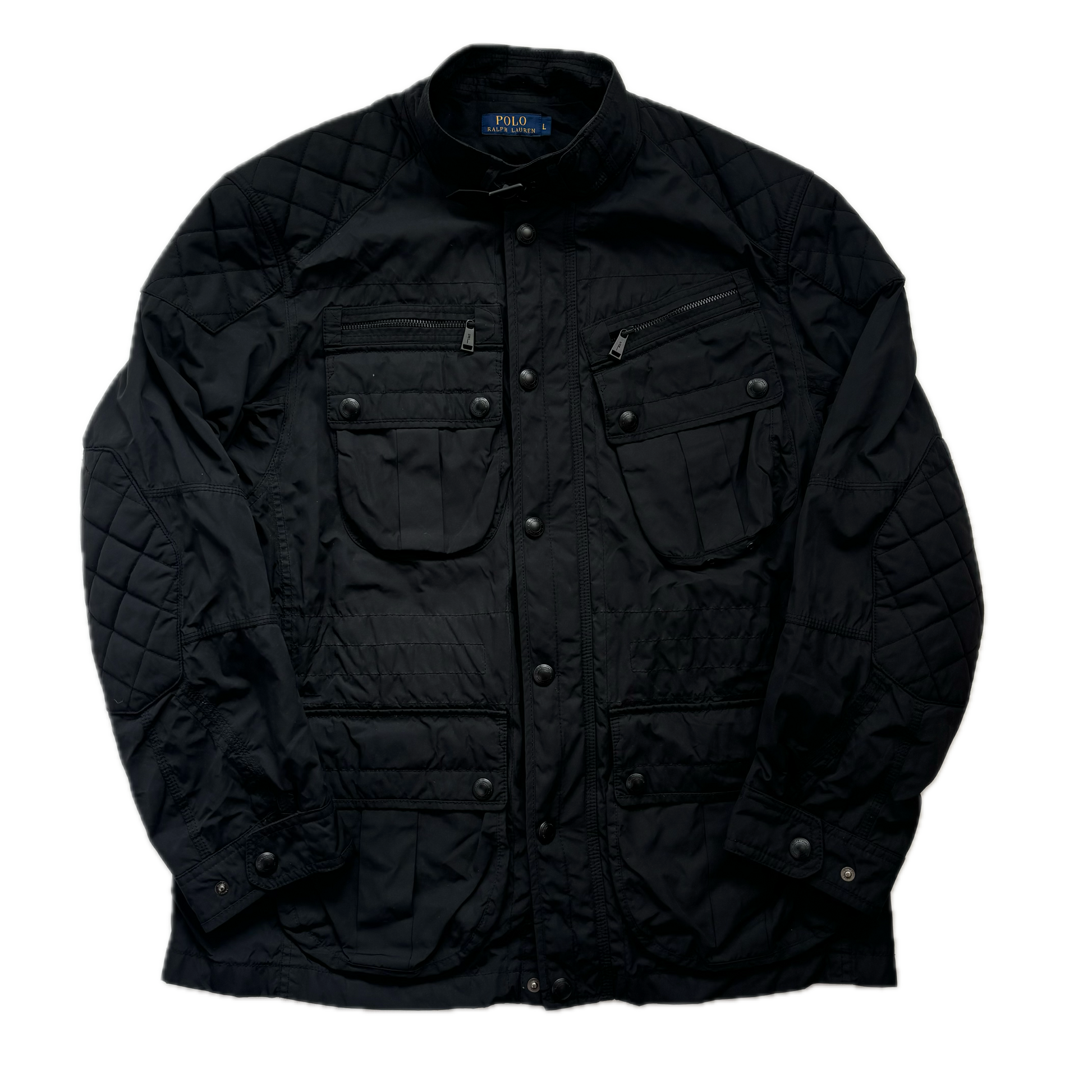 Polo Ralph Lauren Black Utility Jacket Field Coat - L