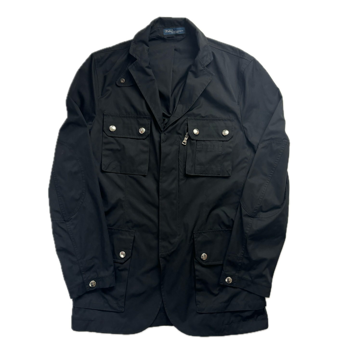 Polo Ralph Lauren Black Utility Sports Coat Cargo Jacket - S