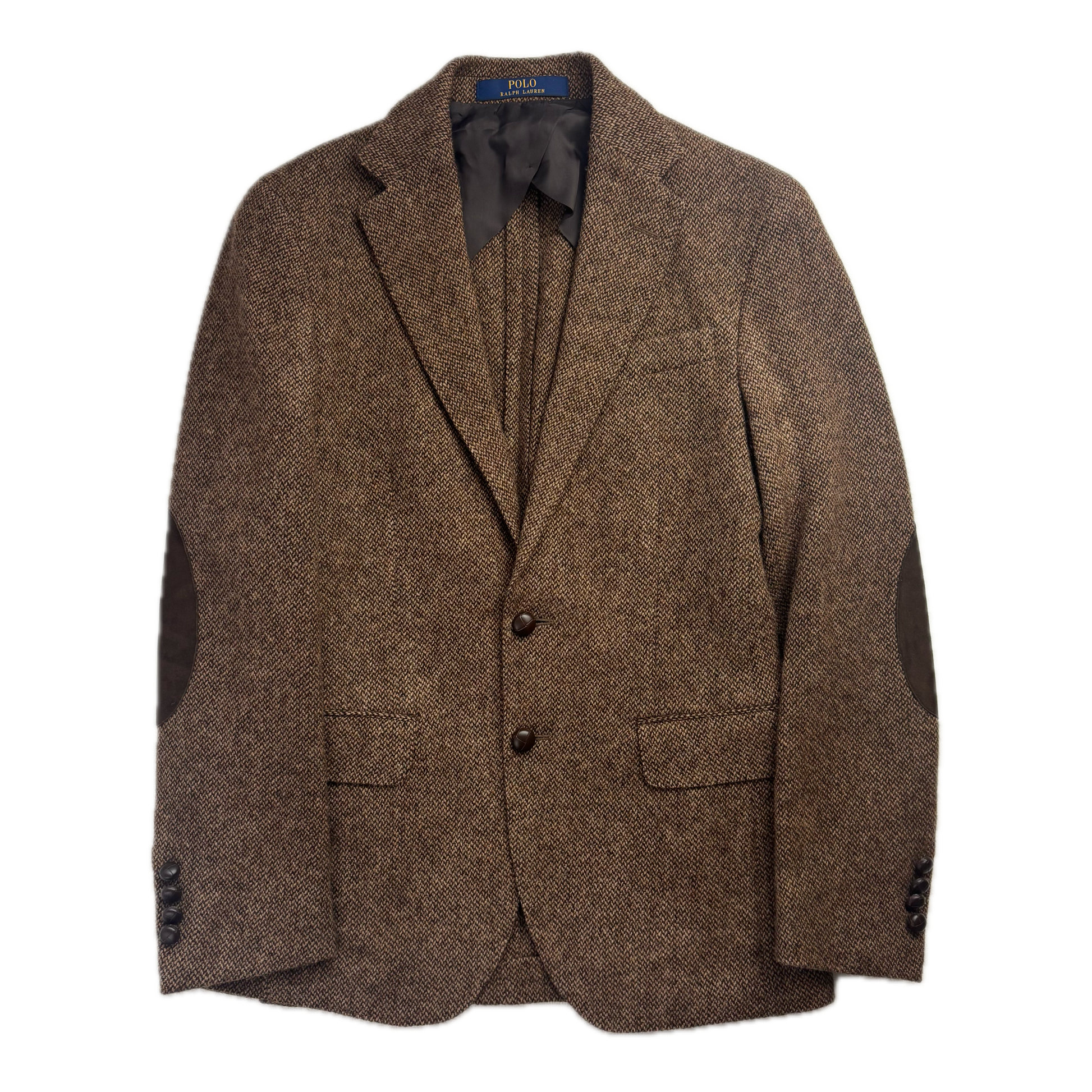 Polo Ralph Lauren Brown Donegal Tweed Blazer Sports Coat Wool - 36S