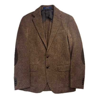 Polo Ralph Lauren Brown Donegal Tweed Blazer Sports Coat Wool - 36S
