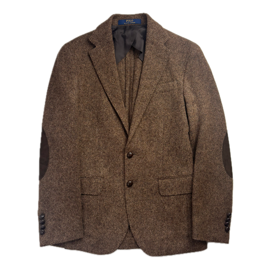 Polo Ralph Lauren Brown Donegal Tweed Blazer Sports Coat Wool - 36S