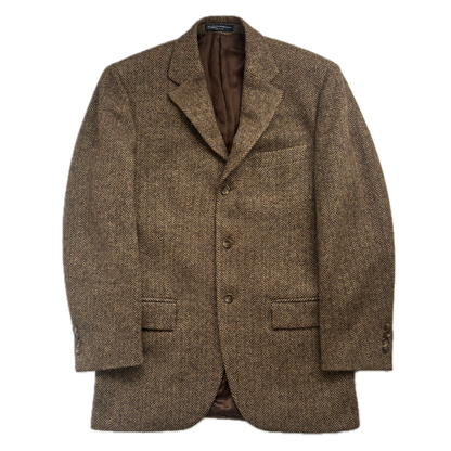 Polo Ralph Lauren Brown Herringbone Blazer (Wool) - 38R