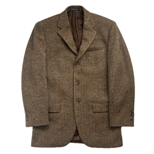 Polo Ralph Lauren Brown Herringbone Blazer (Wool) - 38R