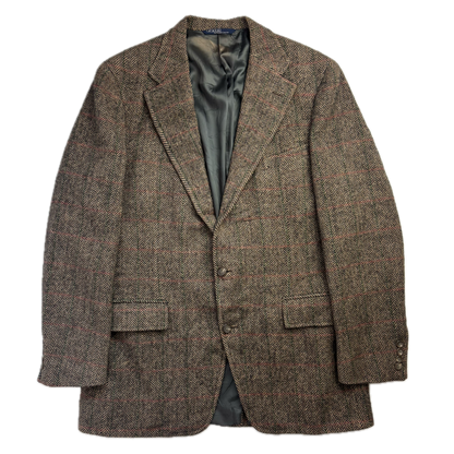 Polo Ralph Lauren Brown Herringbone Tweed Blazer Sports Coat Wool - 44R