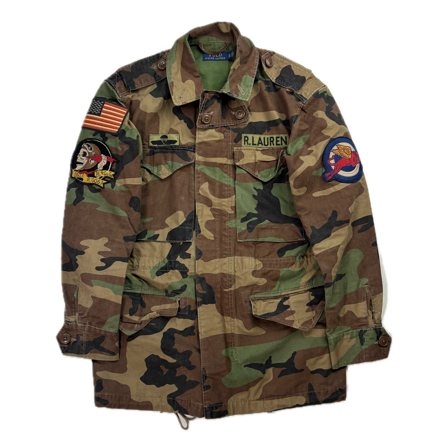 Polo Ralph Lauren Camo Military Jacket Parka Field - XS