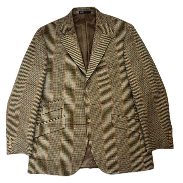 Polo Ralph Lauren Check Tweed Blazer Sports Coat Wool - 44R