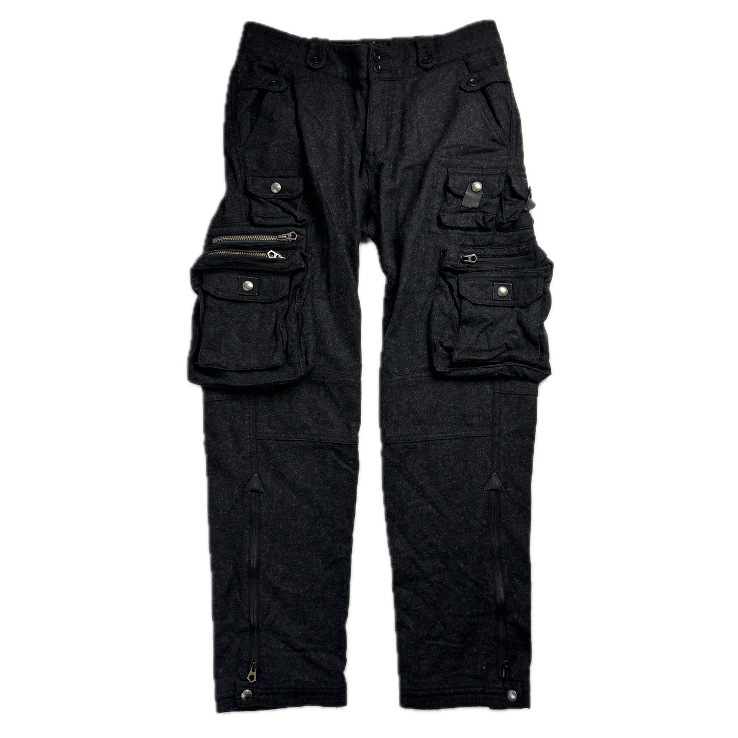 Polo Ralph Lauren Dark Grey Cargo Trouser Utility Pants (Wool Nylon) - 30R