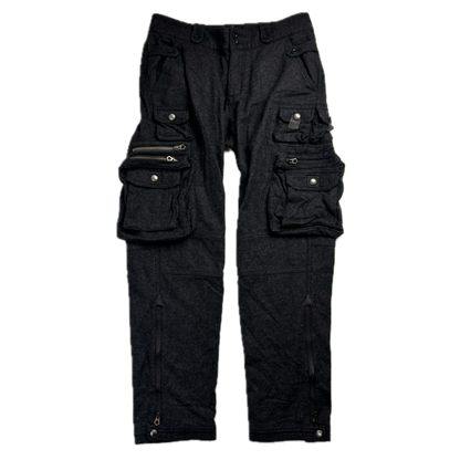 Polo Ralph Lauren Dark Grey Cargo Trouser Utility Pants (Wool Nylon) - 30R