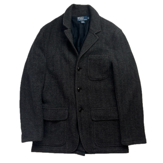 Polo Ralph Lauren Dark Grey Herringbone Blazer (Wool) - M