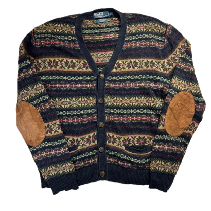 Polo Ralph Lauren Fairisle Cardigan (Silk Linen Cotton Cashmere Wool) - XL