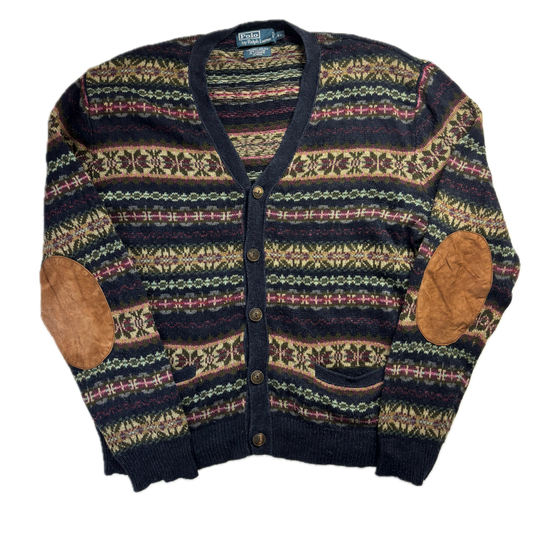 Polo Ralph Lauren Fairisle Cardigan (Silk Linen Cotton Cashmere Wool) - XL